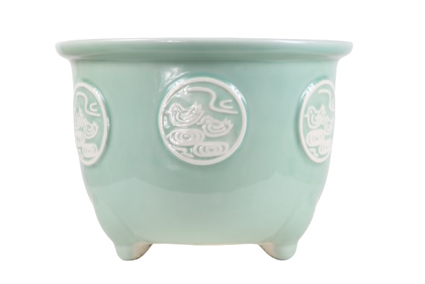 (3) Japanese Porcelain Cache Pots - Image 3 of 13
