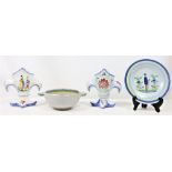 4 Henriot-Quimper French Porcelain Pieces