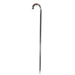 Antique Unmarked Silver Cane