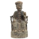 Early Chinese Carved Wood Deity
