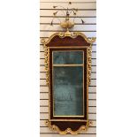 18th C Chippendale Mahogany & Parcel-gilt Mirror