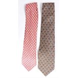 (2) Vintage Fendi Silk Ties