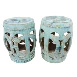(2) Chinese Ceramic Garden Stools