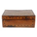 Inlaid Wooden Hinged Box