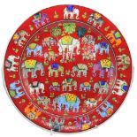 Decorative Hand-painted Elephant Plate