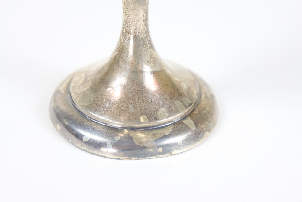 Reticulated Sterling Silver Bud Vase, 4.3 OZT. - Image 2 of 9