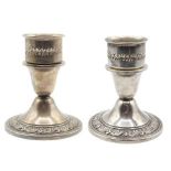 Pair of Weighted Sterling Candlesticks