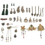 Collection of Chinese Jewel & Stone Jewelry