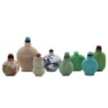 Collection of 8 Chinese Snuff bottles