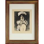 Erotic Lithograph, Signed