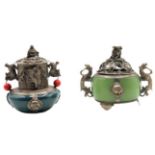 (2) Antique Tibetan Incense Burners