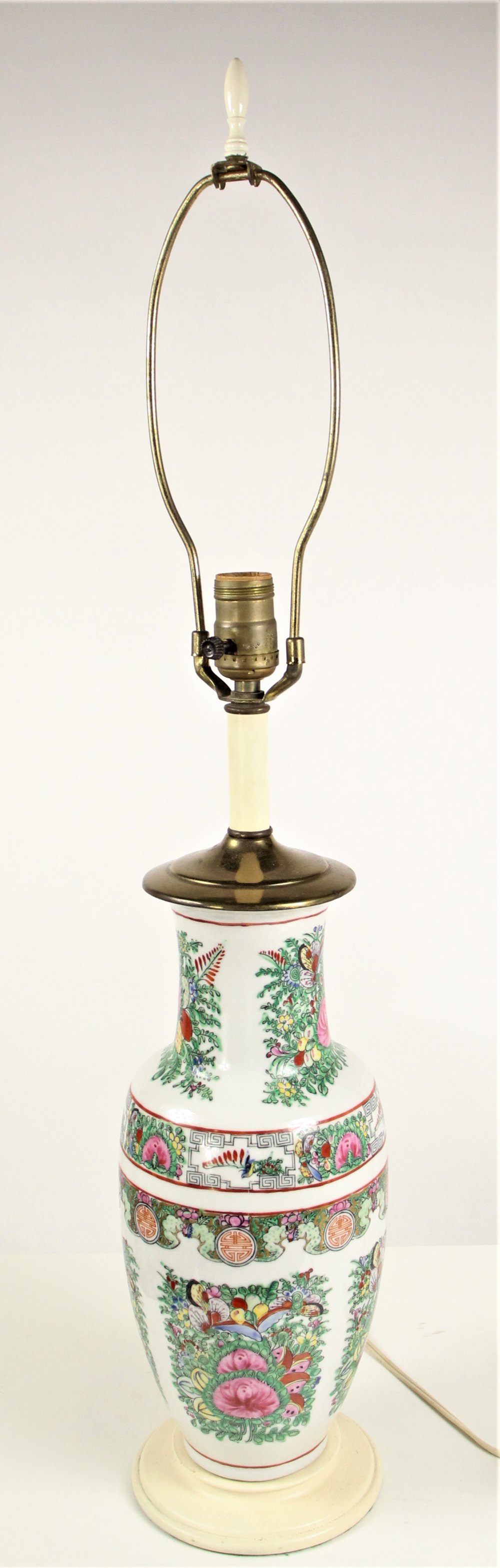 Chinese Hand Painted Lamp - Image 10 of 10