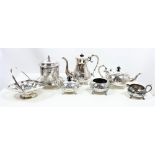 7 Pc. Sheffield Silver Plate Tea & Coffee Set