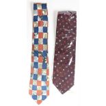 (2) Vintage Fendi Silk Ties