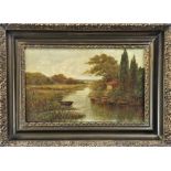 19th Century Landscape Oil on Canvas