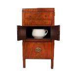 19th C. English "Beau Brummell" Bedside Table