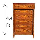 Antique Marquetry High Chest