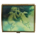 Cherub Glass Music Box