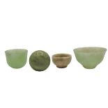 (4) Chinese Celadon Pieces