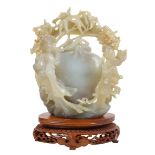 Jade Carved Double Figure Ornament