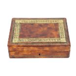 Gilt Embossed Leather Jewelry Box