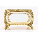 French Gilt & Glass Jewelry Box