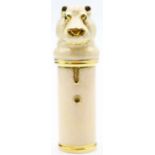 Rare Gucci 18K Gold Enameled Hippo Atomizer