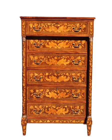 Antique Marquetry High Chest - Image 2 of 17