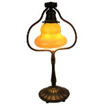 Tiffany Favrile Glass & Bronze Lamp