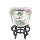 Chinese Hand Painted Fish Bowl