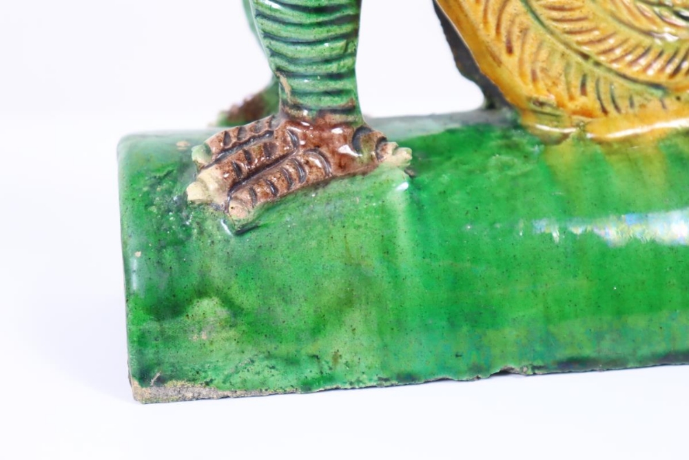 Chinese Glazed Figural Ceramic Roof Tile - Image 2 of 7