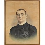 Watercolor Portrait of 1890's Worchester Policeman