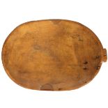 Large Carved Wooden Tray