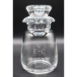 Steuben Cocktail Shaker, Double Spout