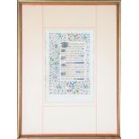 Illuminated Manuscript Leaf