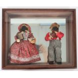 Maisy Coburn Applehead Dolls in Shadowbox