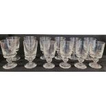 Set of (12) Steuben Glass Goblets