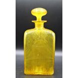 Steuben Bristol Yellow Decanter w Stopper