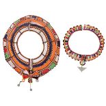 Two African Beaded Neck Collars