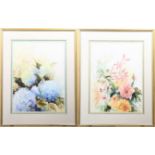 Pair of Estelle Derner Watercolors