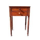 Antique Two Drawer Side Table