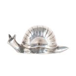 Hong Kong Silver Plated Snail Butter Dish