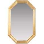 Octagonal Gilt Wall Mirror