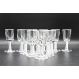 (11) Steuben Air Twist Wine Glasses