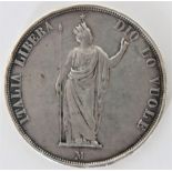 Italian States 1848 Lombardy Silver Coin