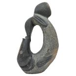 African Shona Fish in Serpentine Sculpture