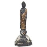 Chinese Gilt Wood Standing Bodhisattva Statue