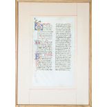 Illuminated Manuscript (1153 A.D.) Italy