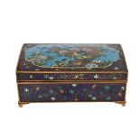 Fine Chinese Cloisonne Domed Top Table Box