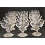 Set of (12) Steuben Champagne Glasses